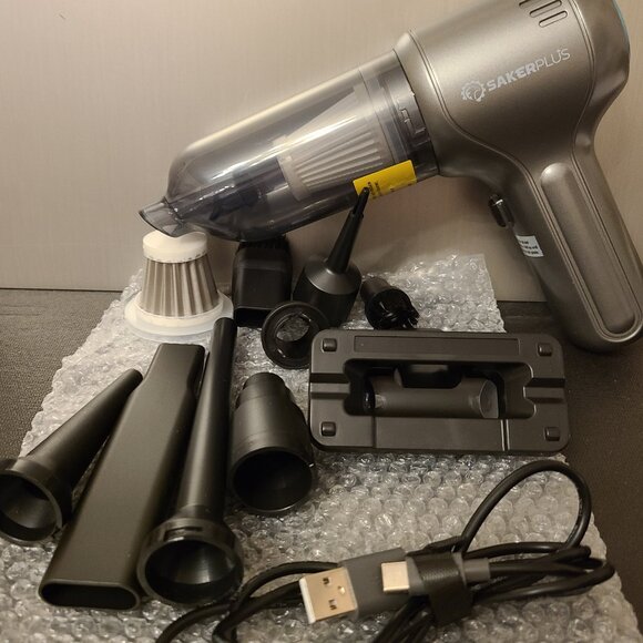 SAKER PLUS CAR VACUUM CLEANER-WIRELESS-HAND-HELD-BRUSHLESS MOTOR 3 IN 1 PORTABLE - Picture 11 of 15